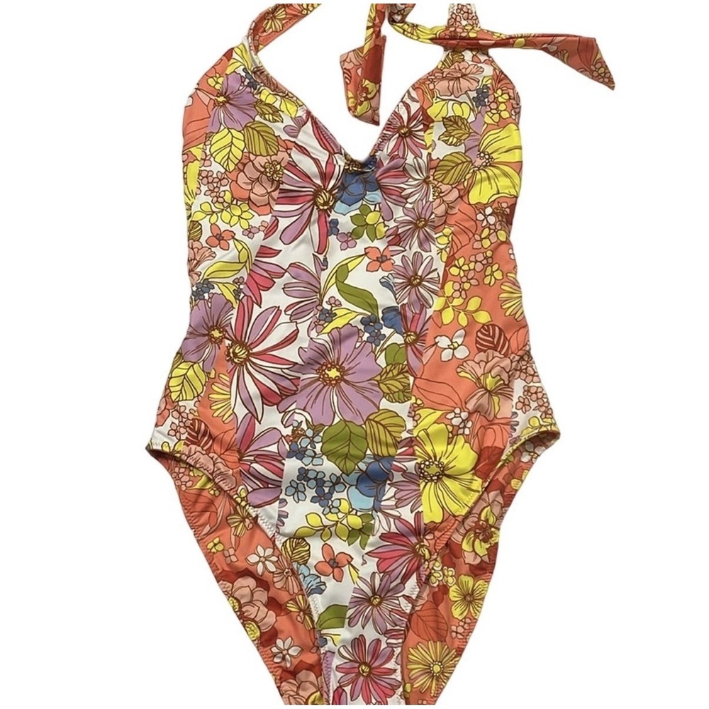 Sanctuary Bathing Suit Reversible 1 piece Swim Padded Hippie Boho Size Large